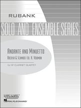 ANDANTE AND MINUETTO CLARINET QUARTET cover